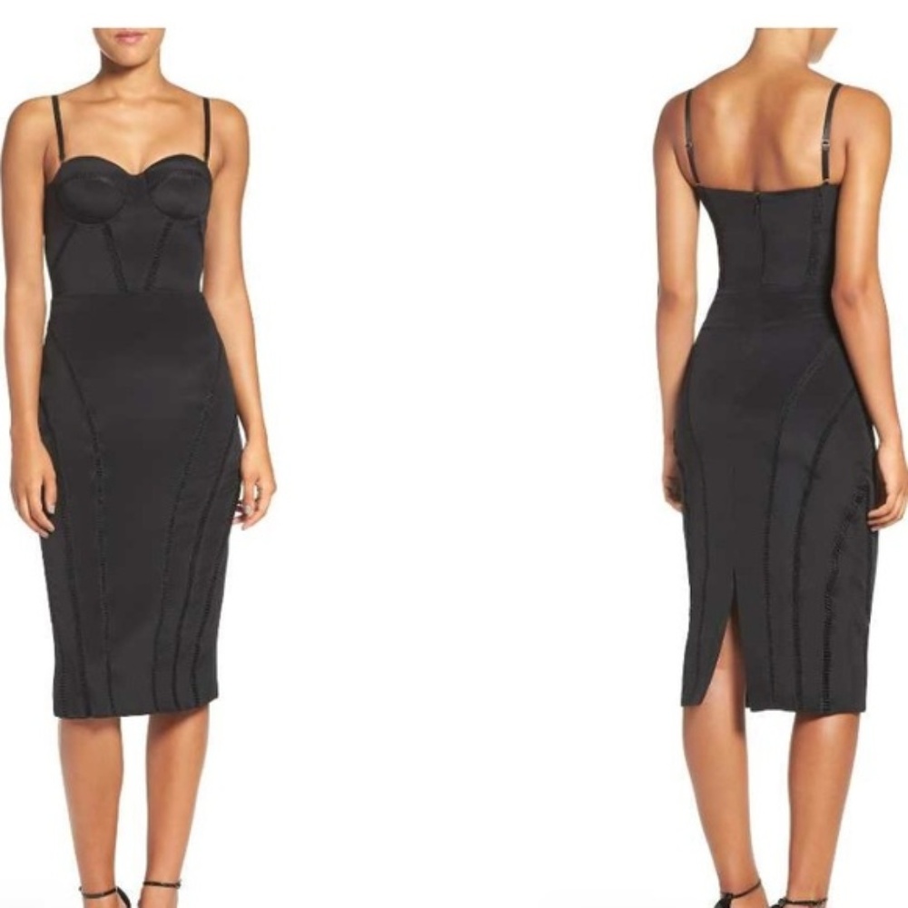 Misha Collection Jasmina Silk Midi Dress